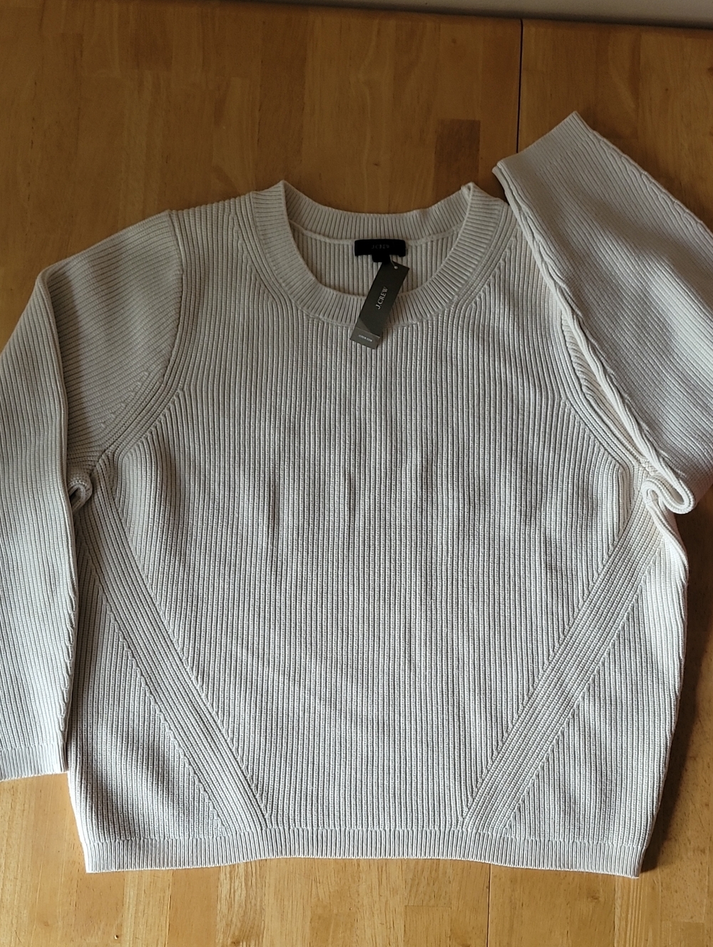 J.Crew Ribbed Stretch Crewneck Sweater - Picture 3 of 12